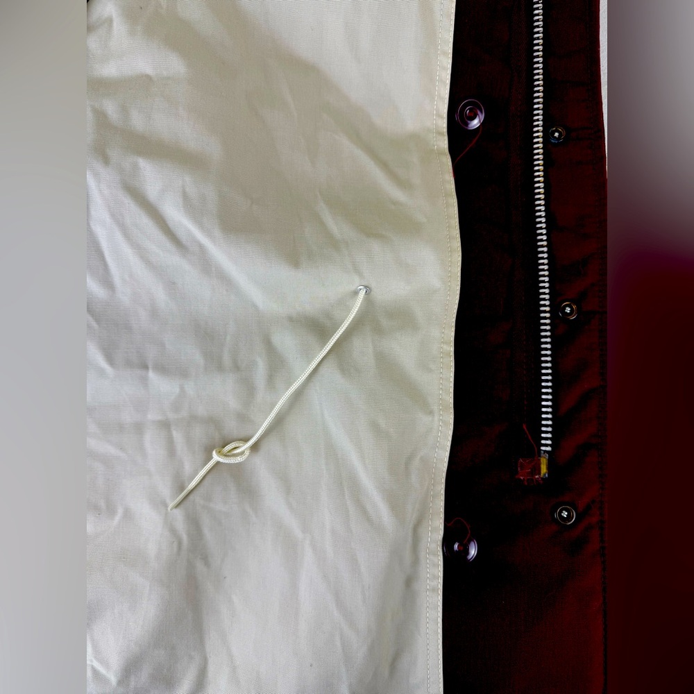 COLUMBIA FOUR-POCKET COTTON FIELD JACKET IN BURGUNDY - Picture 8 of 9